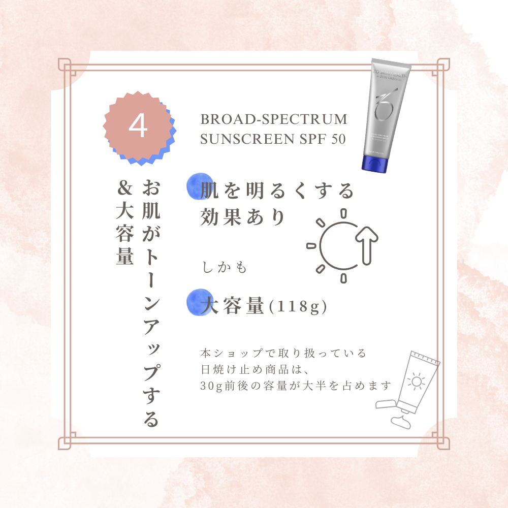 ゼオスキンヘルス BSサンスクリーン（SPF50：118ml）