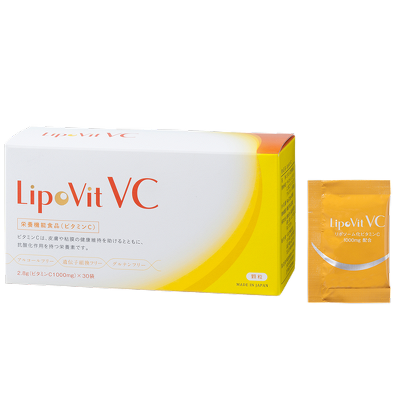 リポビット Lipo Vit VC 2箱セット リポビット VC LIPO Vit VC リポソーム型ビタミンC1000mg 30袋｜高吸収